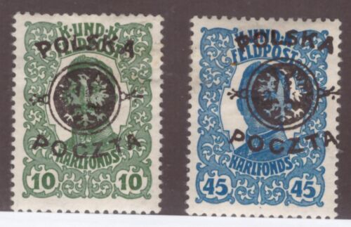 Poland Scott# 27 + 29 MH
