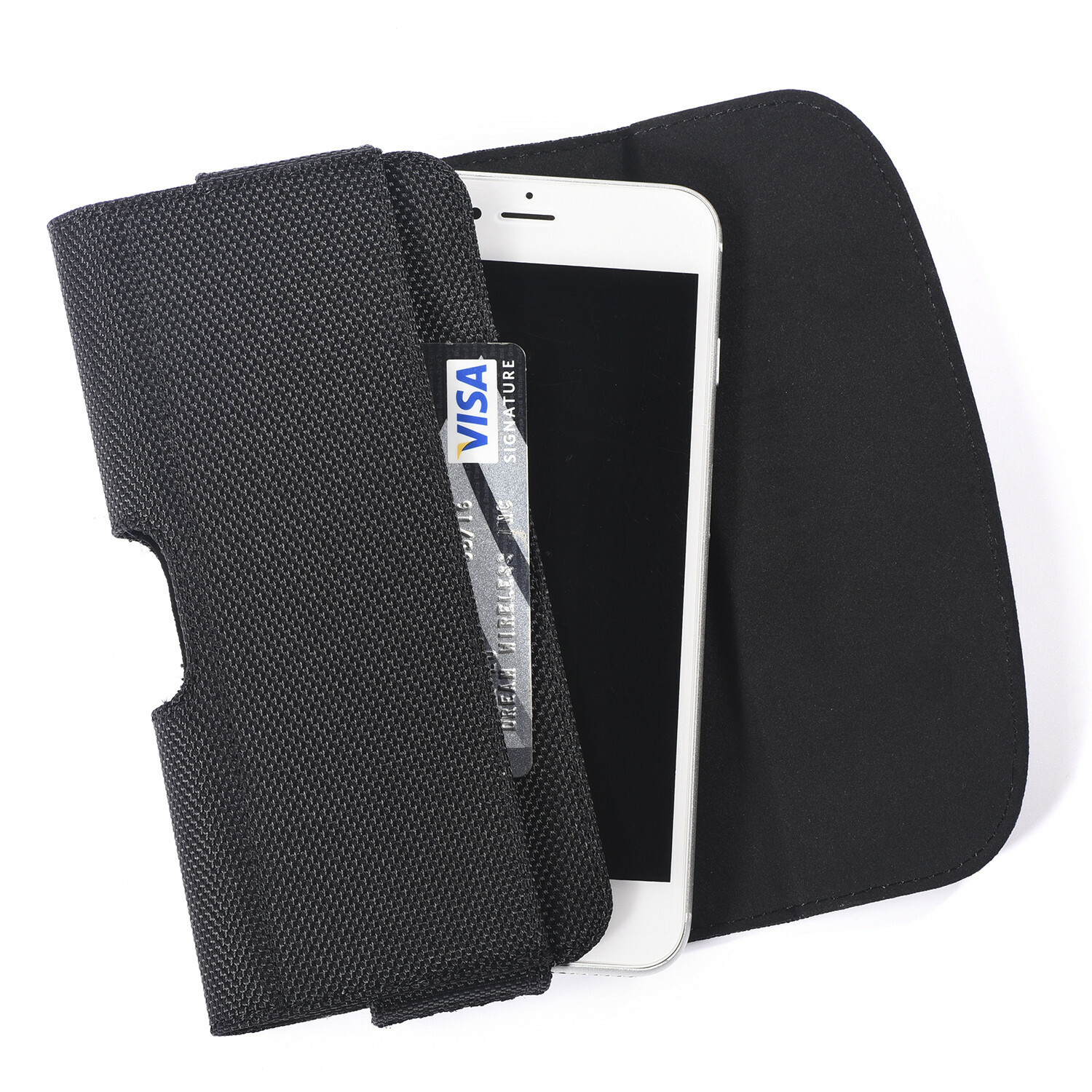 Horizontal Nylon Holster Belt Clip Phone Case for iPhone 12 Pro Max