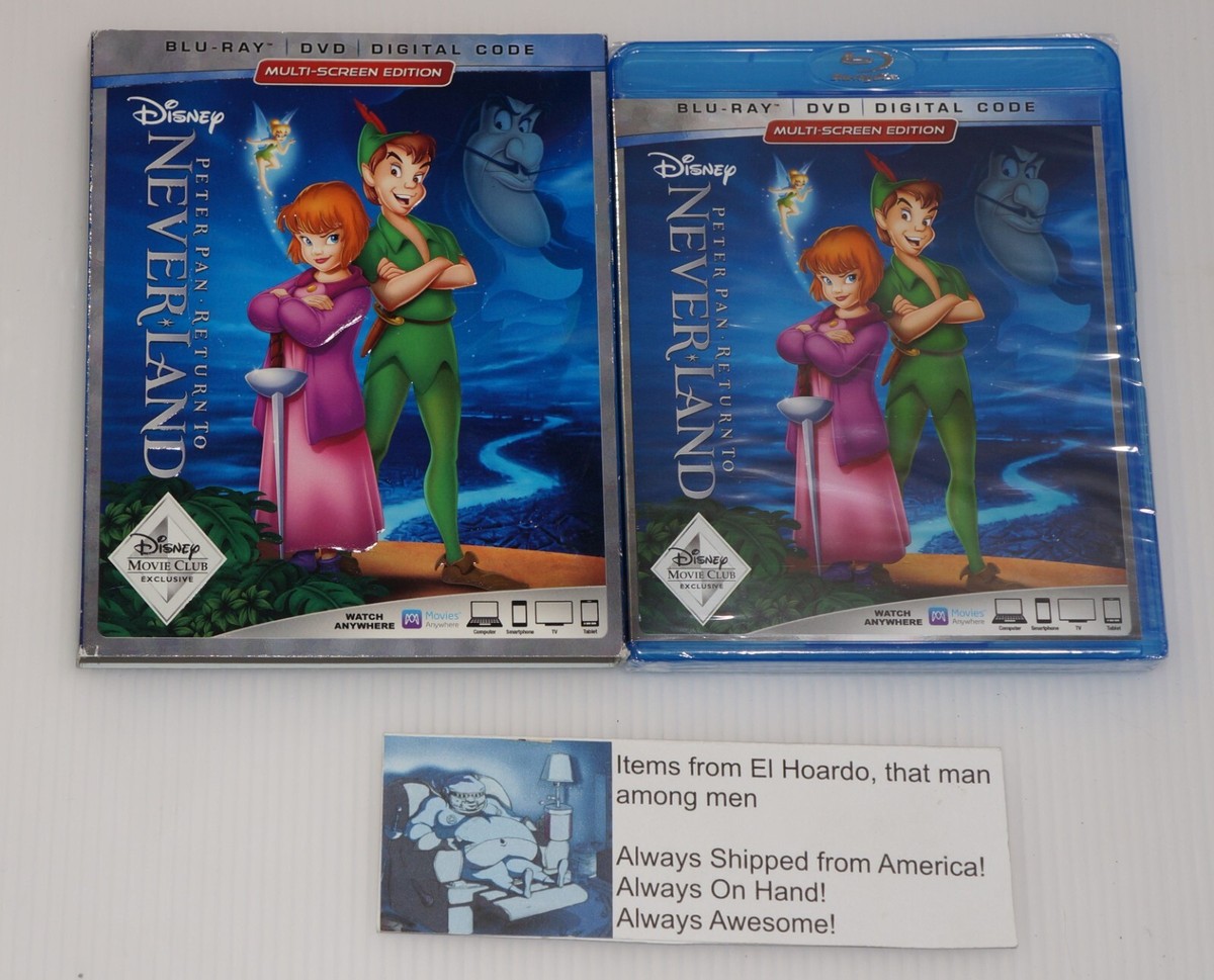 Disney Peter Pan Return to Neverland (Blu-Ray DVD Digital 2013