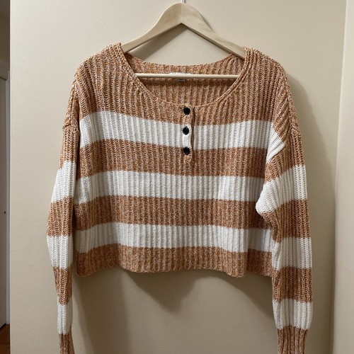 American Eagle Womens Striped Boxy 