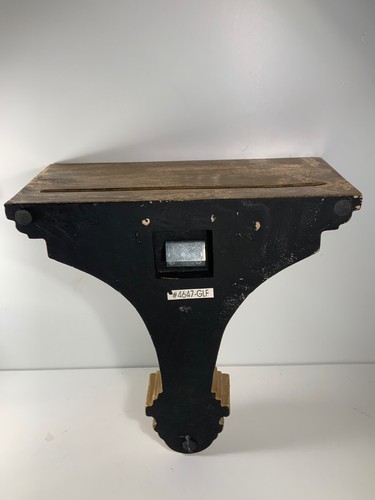 Vintage Hollywood Regency meliertes Gold Holz Wandregal 12,5 Zoll - Bild 7 von 8