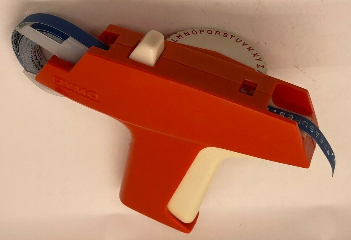 Vintage 1971 Dymo Label Maker w/ Box 