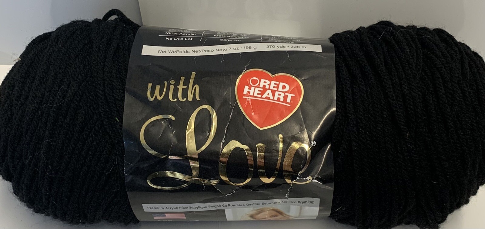 Coats Yarn E4001012 Red Heart With Love YarnBlack 7oz eBay