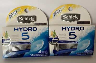 Schick Hydro 5 Blade Men s Razor Refills Flip Trimmer Cartridges New Sealed NIB