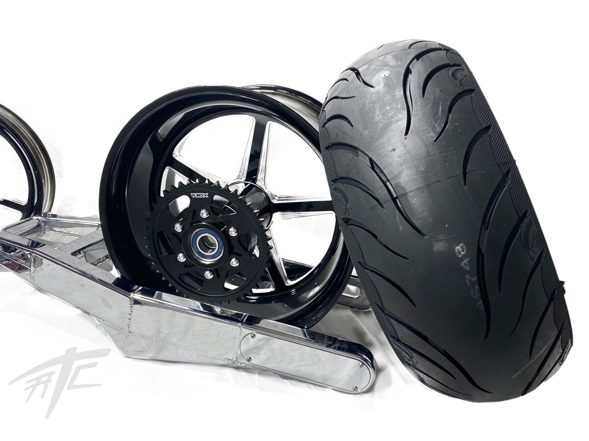 240 CHROME FAT TIRE KIT BLACK CONTRAST ALL STAR WHEEL 06-11 240 CHROME FAT TIRE KIT BLACK CONTRAST ALL STAR WHEEL 06-11