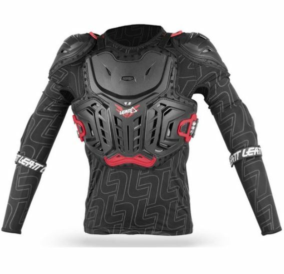 Gilet Leatt Junior 4.5 noir rouge S/M pour éviter les blessures de chute en BMX