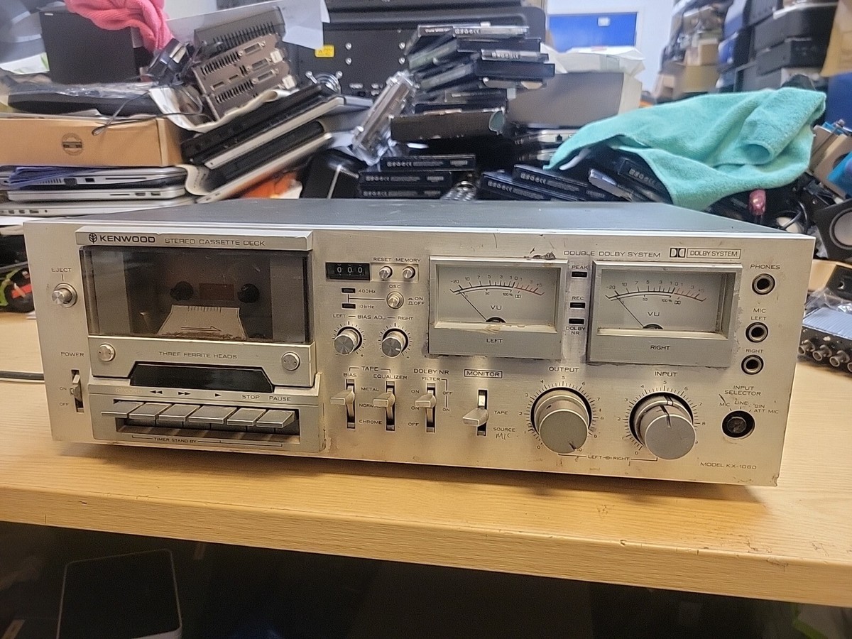 Kenwood KX-1060 3 Head Cassette Deck w/ Dolby - 100% Untested