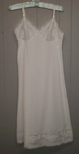 Vtg Vanity Fair White Lingerie Wedding Bridal Lace Trim Sz 38 Light Distress