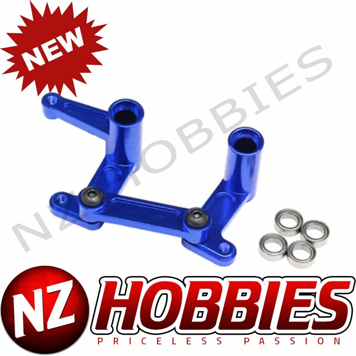 NZH NZSL20005 Aluminum Steering Bellcrank Set BLUE for Traxxas 1/0