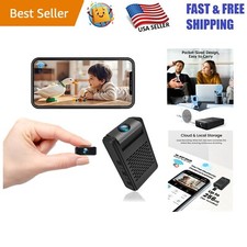 Portable Mini Surveillance Camera with Instant Motion Alerts and Night Vision