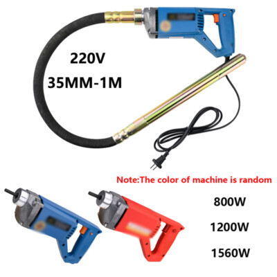 Handheld 35MM Electric Concrete Vibrator Tool Air Bubble Remover + 1M Hose 220V