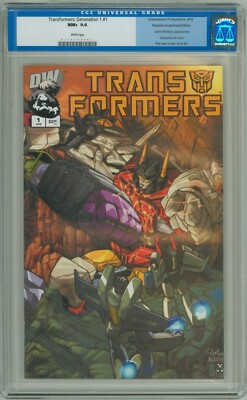 TRANSFORMERS GENERATION 1 #1 RETAILER INCENTIVE VARIANT CGC 9.6 2002 DREAMWAVE