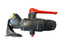 Parker 6694 25 22 Legris Transair 1" Brass 2-Port Ball Valve With Wall Bracket