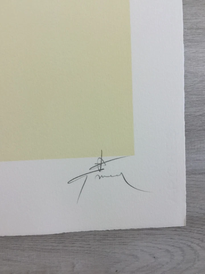 Litografia Art Deco moderna sem moldura Rene Gruau assinada à mão Homme a la Marguerite - Imagem 3 de 4