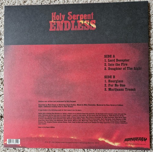 Holy Serpent - Endless - Riding Easy Records, EZRDR-112, vinyl lp - Bild 2 von 2
