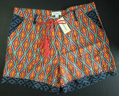 Shorts En Lin Marron SUNDANCE - Taille 10 (US) - Longueur De Jambe 11.5 Pouces - Occasion Très Bon état