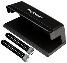 PolyCheck 9W UV Forged Paper & Polymer Note Detector + 2 Spare DuraBulb Bulbs