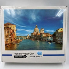 Jigsaw Puzzle 1000 Piece VENICE WATER CITY Canals Gondolas Architecture Sealed