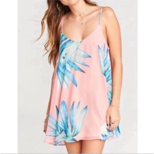 Show Me Your Mumu Tropical Twist Print Sleeveless Pullover Mini Slip Dress