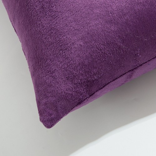 Velvet Cushion Cover 2 Pack Ultra Soft Various Colors Throw Pillow Case - Picture 4 of 64