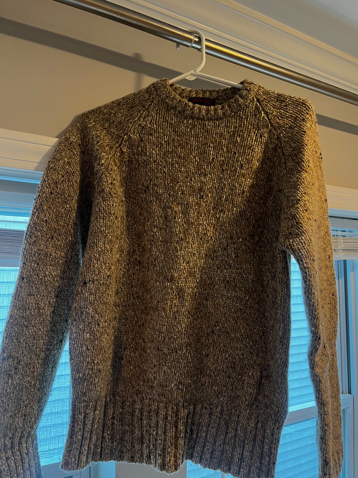 Boston traders medium 100% wool sweater brown vin… - image 2