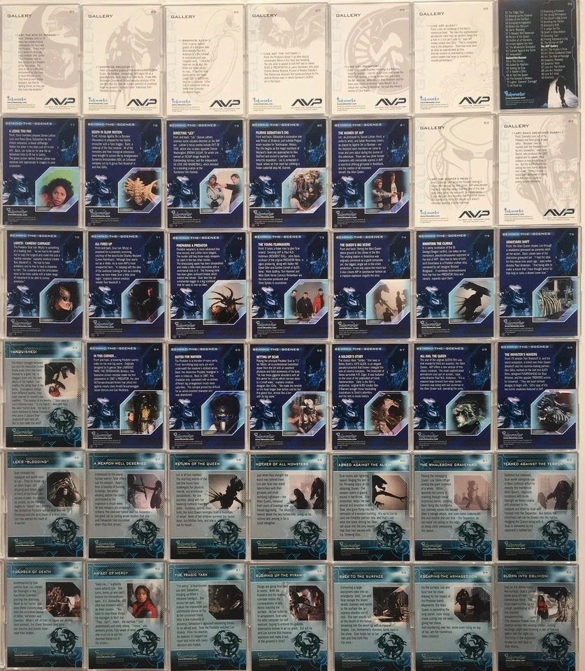 Alien vs Predator Movie Base Card Set 90 Cards - Image 4 of 4