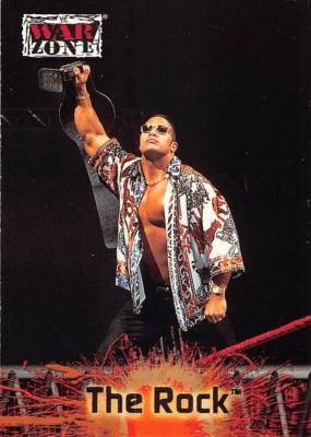 2001 FLEER WWF WAR ZONE WWE WRESTLING CARD THE ROCK #67