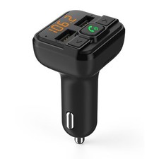 Laser Bluetooth Car FM Transmitter: Hands-Free, QC 3.0 Charging