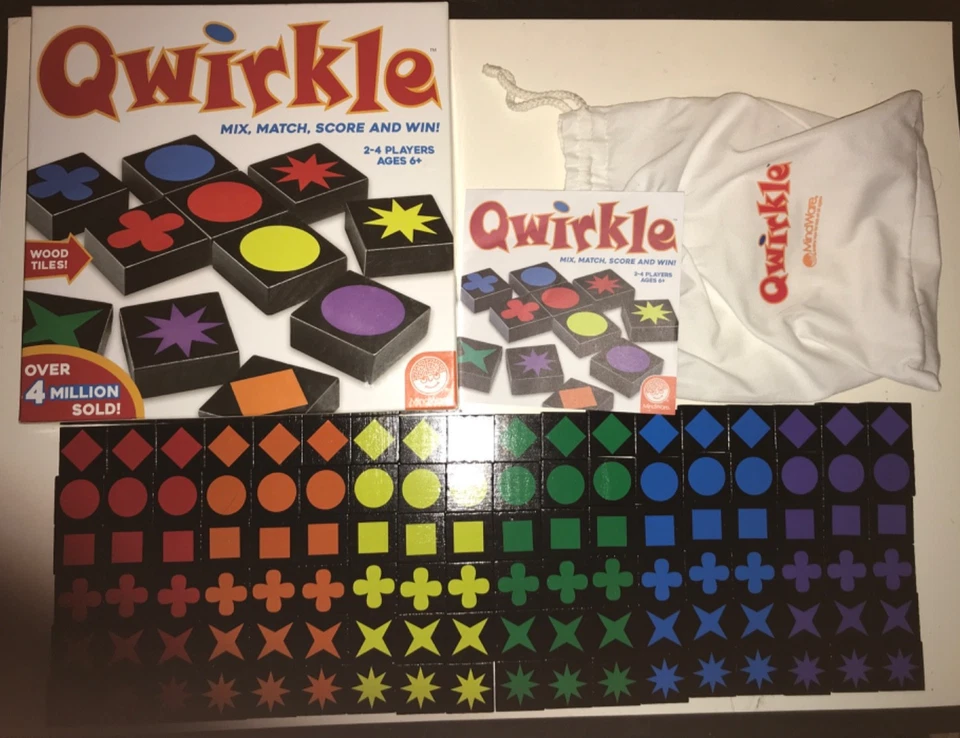 Qwirkle Board Game 100% Complete with Instructions Mensa - Image 2 of 4