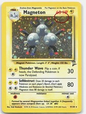MAGNETON 9/130 Holo RARE Base Set 2 Pokemon LP Front, MP/HP Back. Partial Swirl on eBay