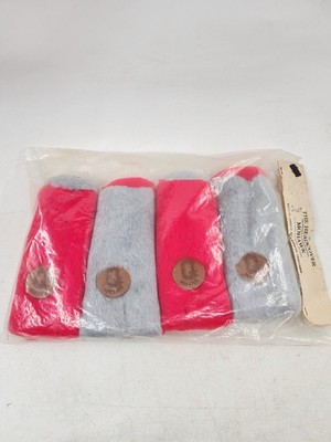 Ohio State Golf Club Headcover Set NEW Old Stock 4 MOHAWK USA Made Vintage