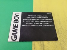 Game Boy Health And Safety Precautions MANUAL ONLY H/DMG-USA-7