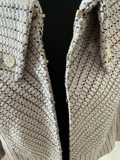 ESCADA Ivory & Black Cape Jacket 3/4 Sleeve L...