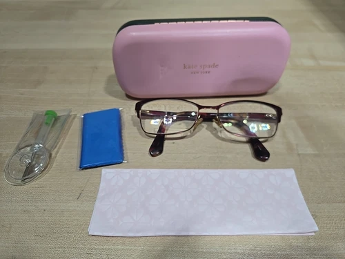 Kate Spade LAURIANNE 0AJH 140 52x16 Eyeglasses W/ Case Tool Cloth Logo Women's