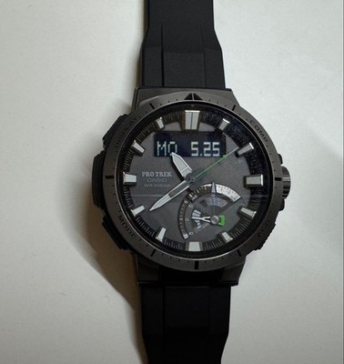 Casio PROTREK PRW-70Y-1JF Digital Solar Watch 20ATM Men s Near Mint