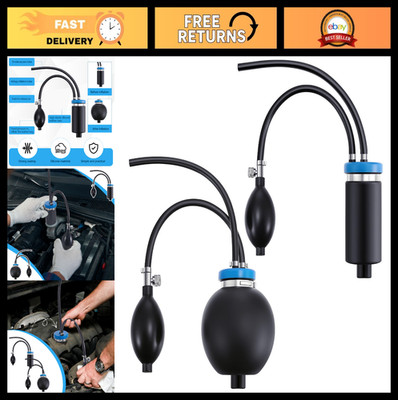 2 Pcs Universal Easy Intake Adapter for Automotive Smoke Leak Tester - 12V Car D