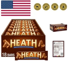 Chocolatey English Toffee Candy Bars, 1.4 oz 18 Count