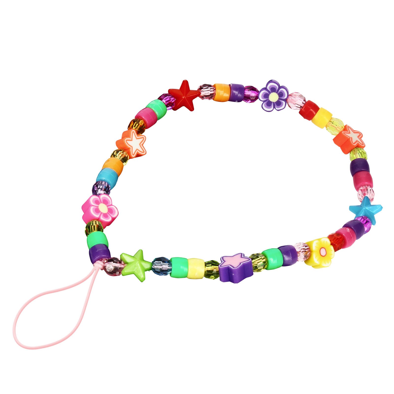 Cordon téléphone perles multicolores idée cadeau ado fille - 2