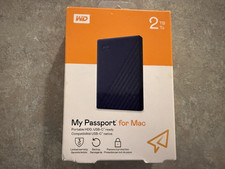 New Western Digital WD External My Passport 2TB HDD WDBKYJ0020BSL for MAC