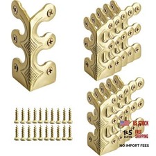 24 pcs Solid Brass Baseboard Corner Protectors - Skirting Board Corner - Golden