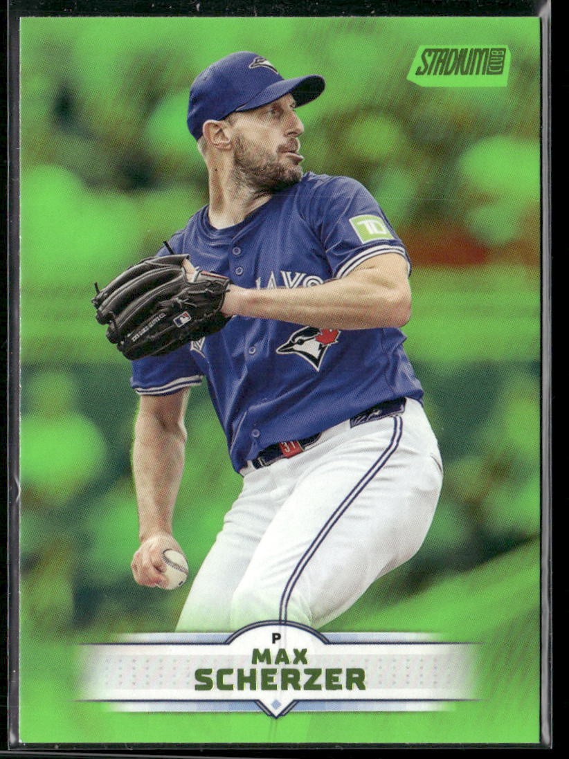 2025 Stadium Club #136 Max Scherzer Lime Green