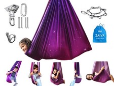 Sensory Swing for Kids Indoor Outdoor - Hardware Included 360  rotating D