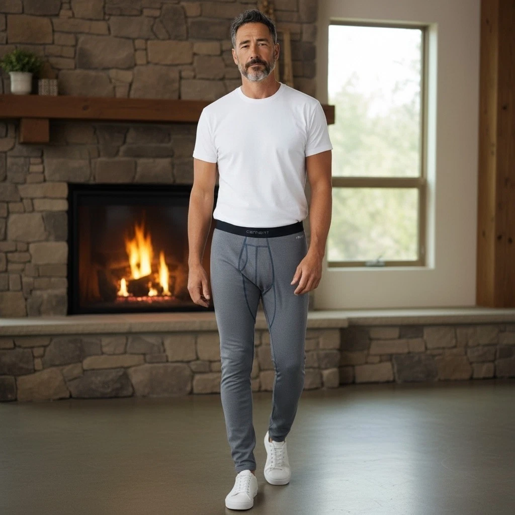 Carhartt Force Mens 3XL Navy Heather Thermal Base Layer Pants