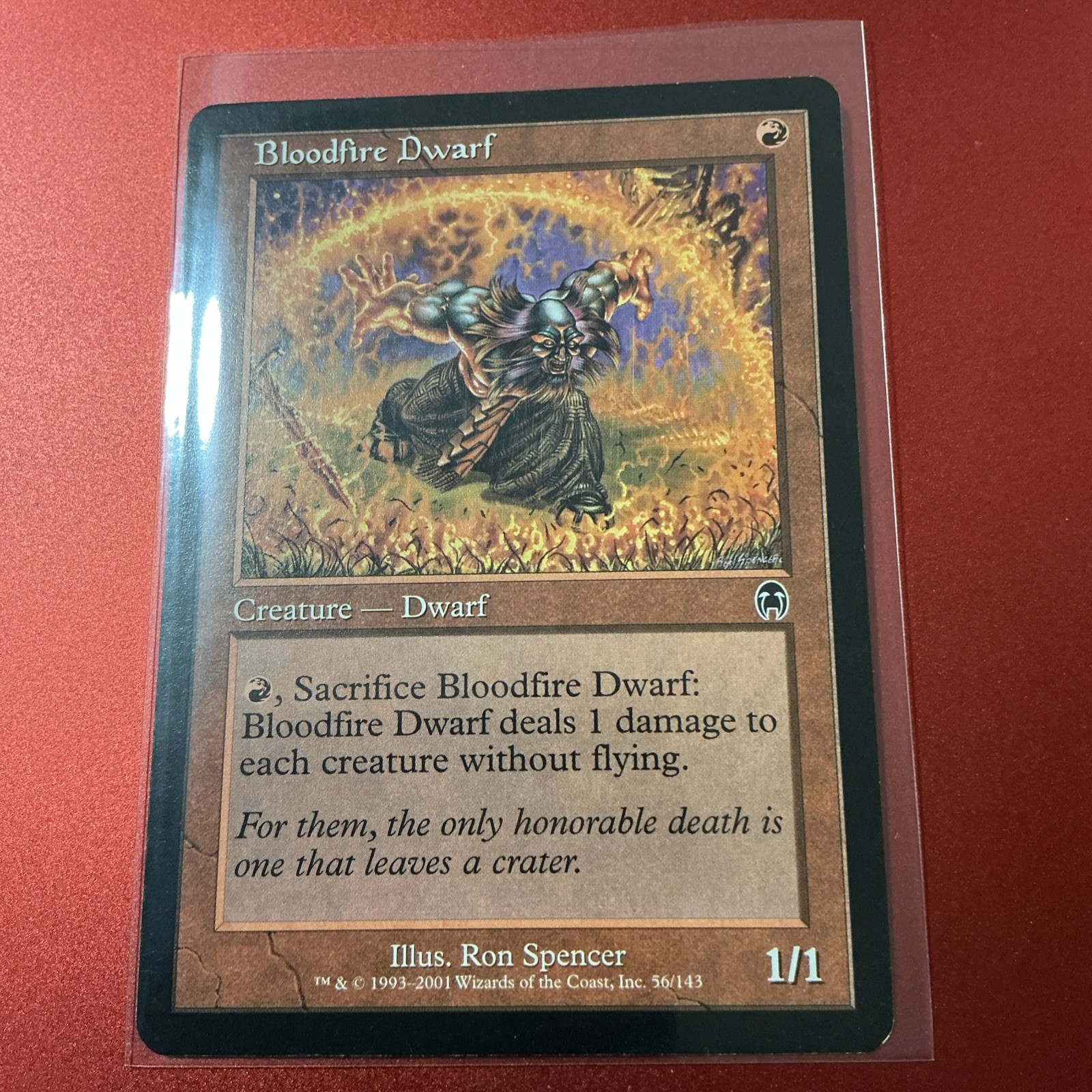 Bloodfire Dwarf #56 (LP) Apocalypse APC Magic MTG