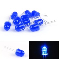100-500x Diffused Led Diode Mini Lights Emitting Diodes 8mm 10mm Red Yellow Blue 100-500x Diffused Led Diode Mini Lights Emitting Diodes 8mm 10mm Red Yellow Blue