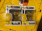 Funko Pop, Marvel Studios, #375 And #377, Gold Iron Man and Gold Captain America