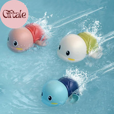 Baby Bath Toys, Wind up Swimming Turtle Toys for Toddlers, Floating Water Bathtu