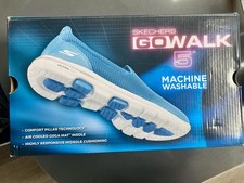 Image of SKECHERS  Size 4 Womens Go Walk Joy Aurelia Trainers Navy/​White RRP £59.99