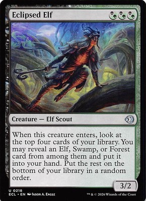 Eclipsed Elf 218 Lorwyn Eclipsed Magic the Gathering
