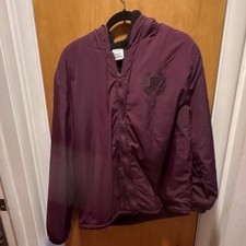 PINK Victoria's Secret Full Zip Hoodie Logo Fleece Pockets Women's M